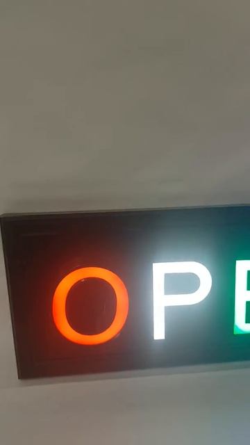 Open 3d LED Shop Sign смотреть онлайн