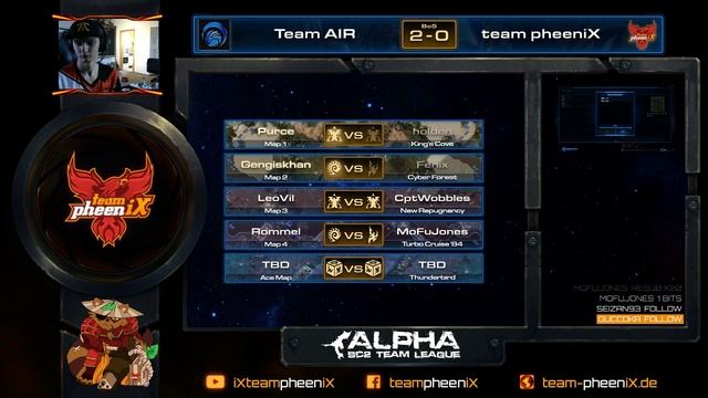 Alpha 14 Euro Amateur: team pheeniX vs. Team Air смотреть онлайн