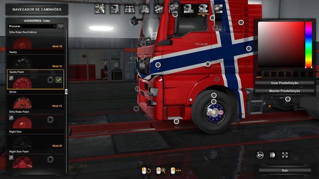 ETS 2 MAN TGX-440 6X2 NORWAY EDITION смотреть онлайн