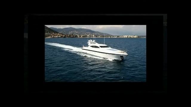 Helico view of the Rodriguez Mangusta 108 underway - superyacht charter смотреть онлайн