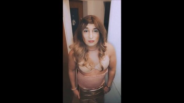 Golden glamorous Trans