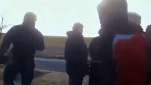 12.03.2014 Блокпост Крыма Чонгар Беркут стреляет в бандеровцев Беркут на страже Крыма