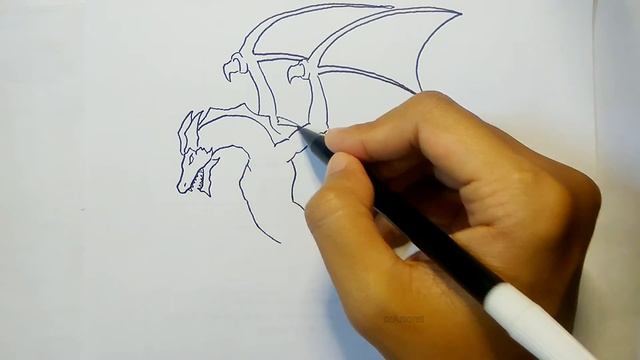 How to draw wyvern || step by step easy смотреть онлайн