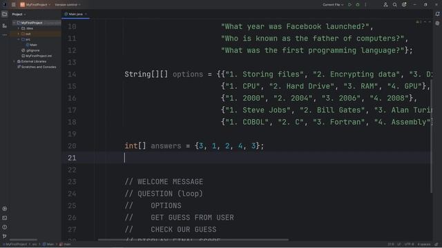 Lets code a Java QUIZ GAME _36 смотреть онлайн