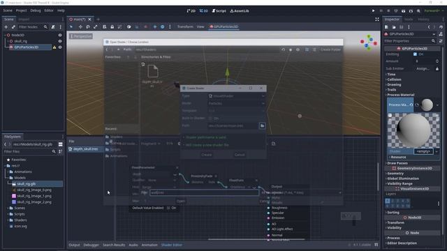 Wall of particles shader - Godot 4 смотреть онлайн