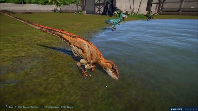 Finless Deinonychus - Jurassic World: Evolution (Mod Showcase) смотреть онлайн