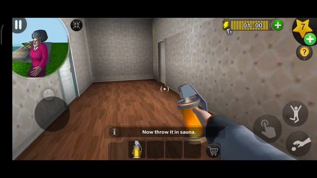 Scary teacher 3D- level 13(Stinky Sauna)gameplay walkthrough،المدرسة الشريرة مقلب الساونا смотреть онлайн