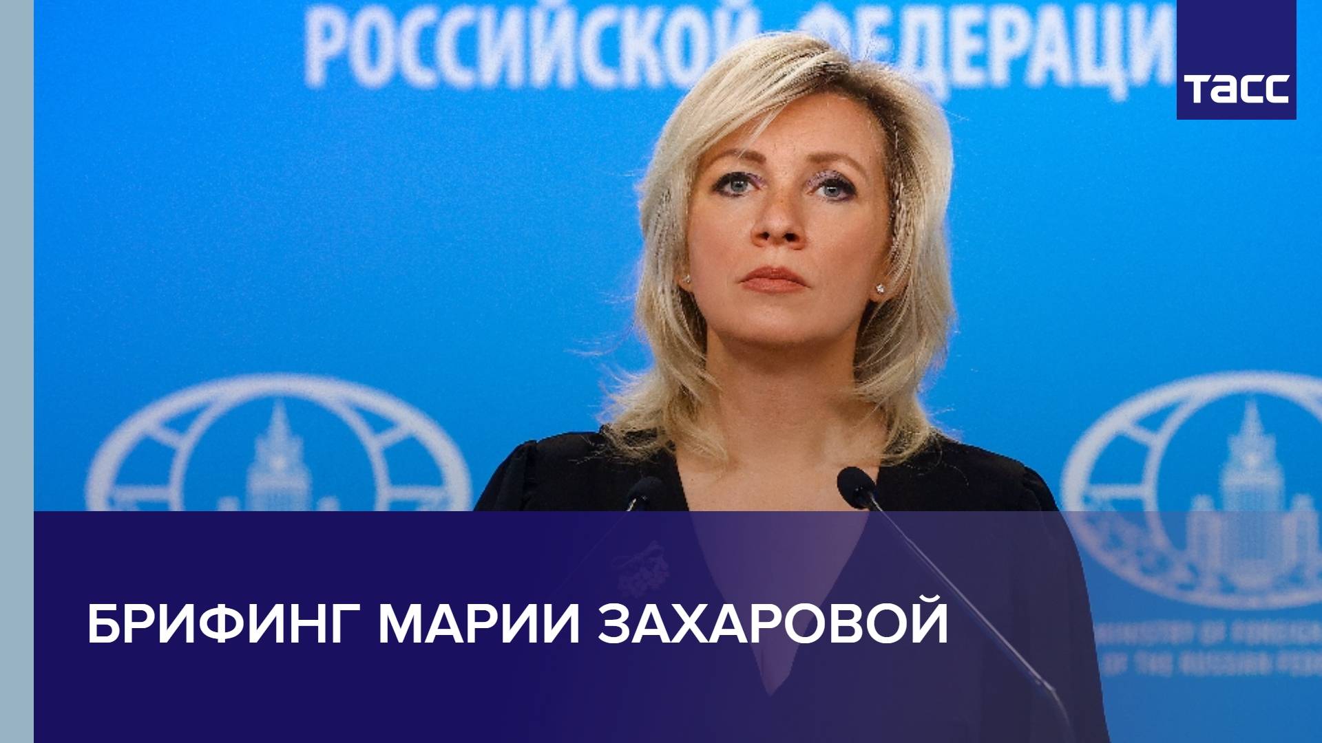 Брифинг Марии Захаровой