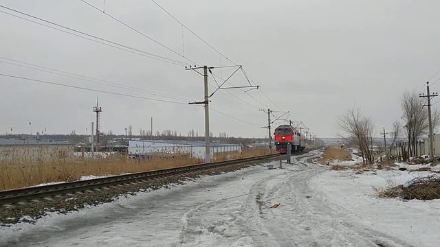 Тепловоз ТЭП70-0310 + Вагон-дефектоскоп ВД-1МТ 5К смотреть онлайн