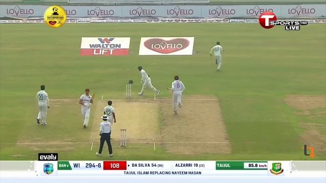 Joshua Da Silva's 92 Runs in 187 Balls | Day 2 | 2nd Test Match | West Indies Tour Of Bangladesh смотреть онлайн