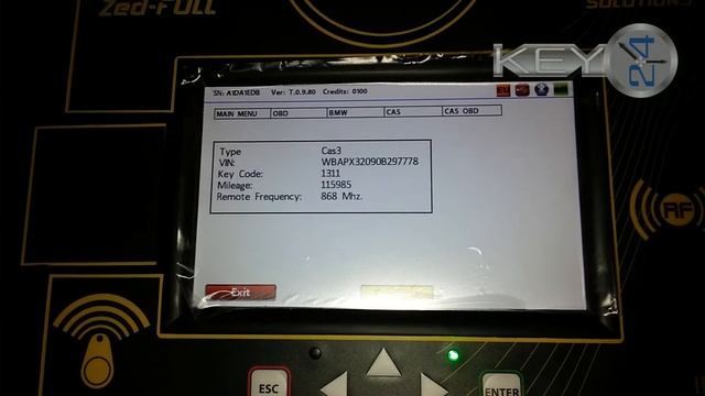 Zed-FULL - OBD - BMW 5 series 2008 год (программирование ключа) смотреть онлайн