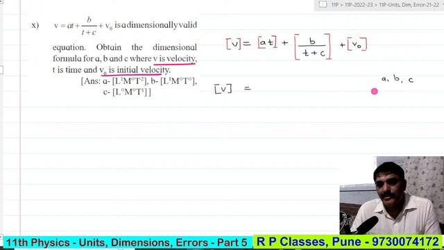 JEE / MHT-CET / HSC Aspirants- 11th Physics -Units , Dimensions, Errors- Part 5 смотреть онлайн