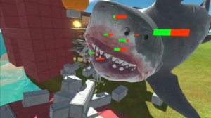 Aquatics Battle - The Bloop VS Monster Hydra + Gundam + Titanus Red - Animal Revolt Battle Simulato