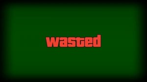 Wasted на зелёном фоне