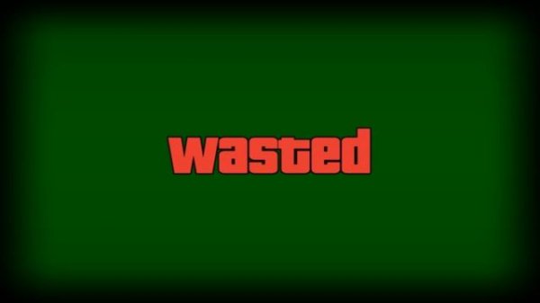 Wasted на зелёном фоне