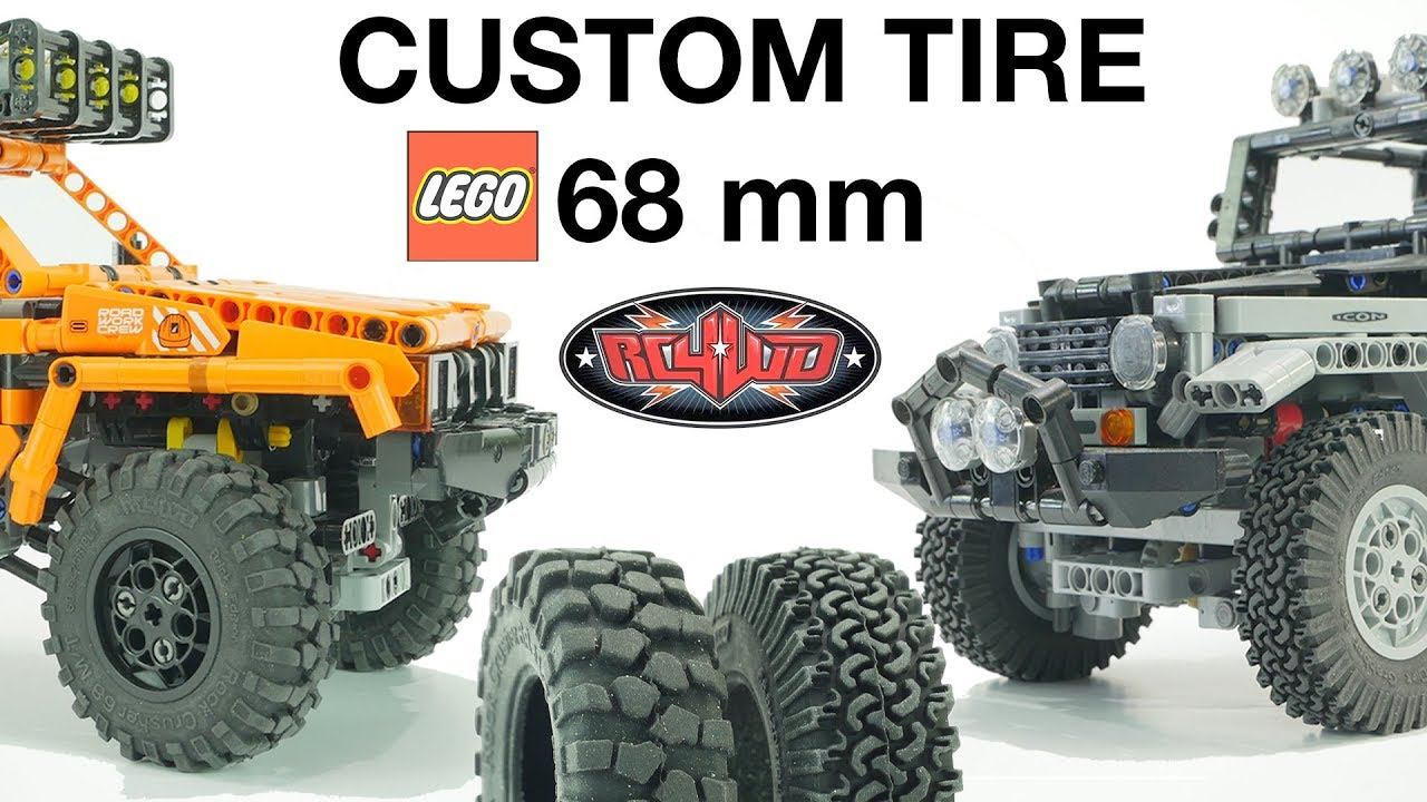 TEST DRIVE 68mm NEW tires for LEGO / ТЕСТ Драйв новой резины для ЛЕГО смотреть онлайн
