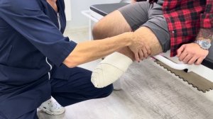 Бинтование культи голени