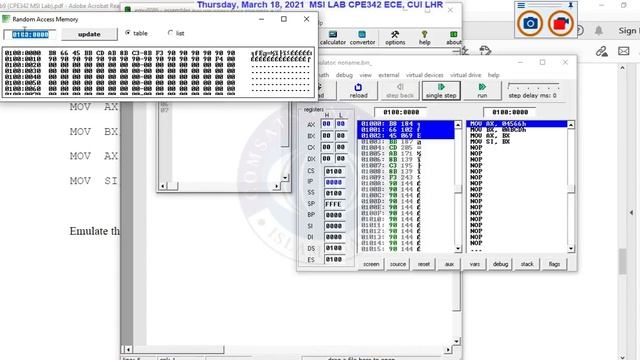 Assembly Language Syntax of 8086-8088 and Working of EMU8086 simulator Part 5 смотреть онлайн