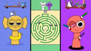 О нет!! Помогите Спрунки!  Incredibox Спрунки ВЫЖИЛИ Анимация #sprunki #incredibox