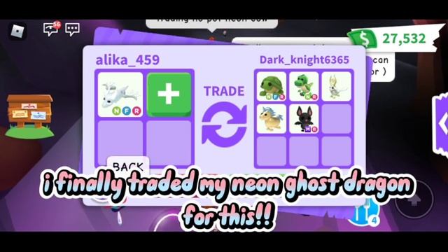 😱🤩 UNBELIVABLE! I FINALLY TRADED MY NEON GHOST DRAGON FOR THIS HUGE/MASSIVE WIN TRADES! + NEW INTRO смотреть онлайн