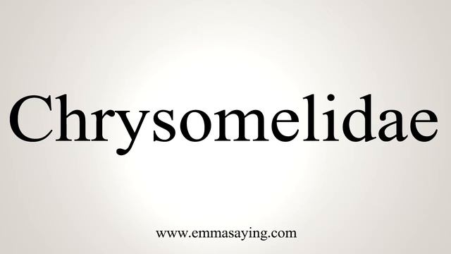 How To Say Chrysomelidae смотреть онлайн