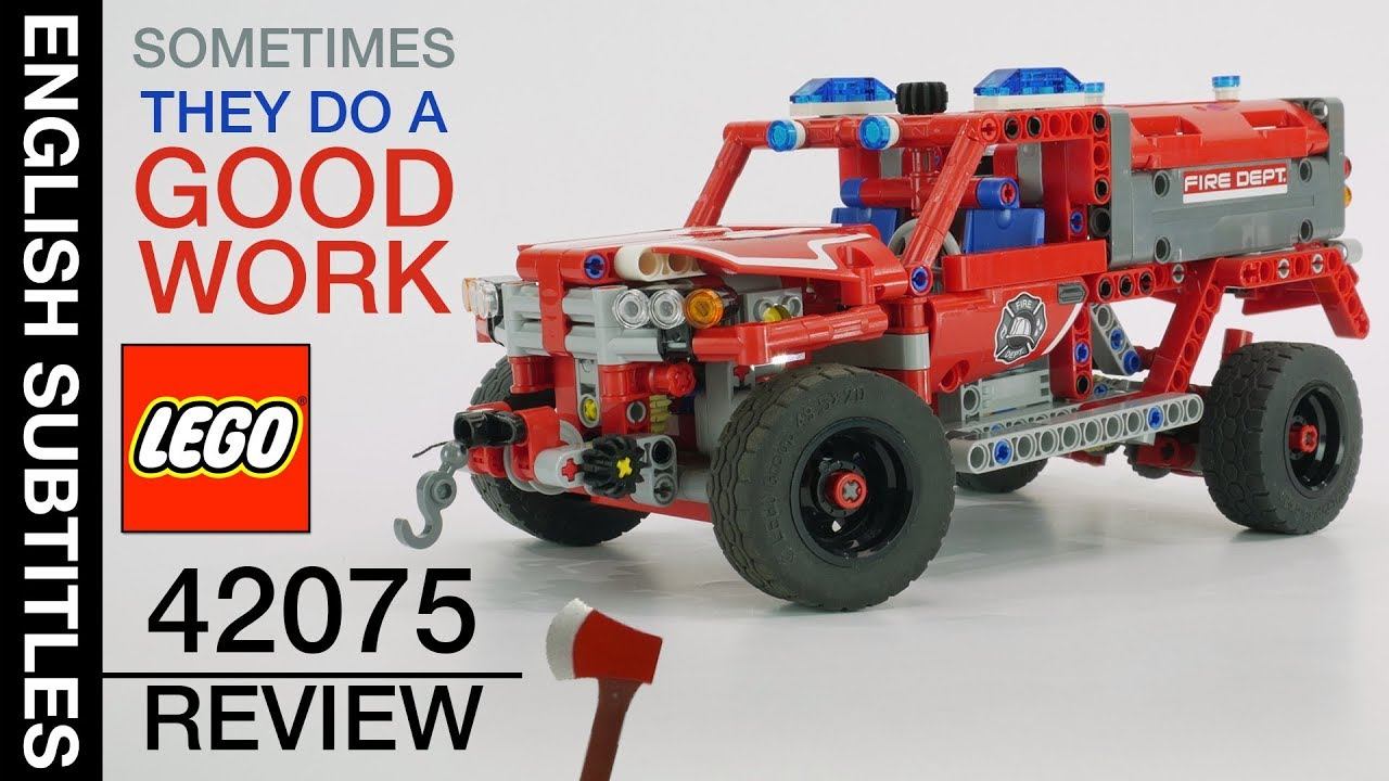 [ENG titles] Больше чем пожарка / обзор 42075 LEGO Technic First Responder смотреть онлайн