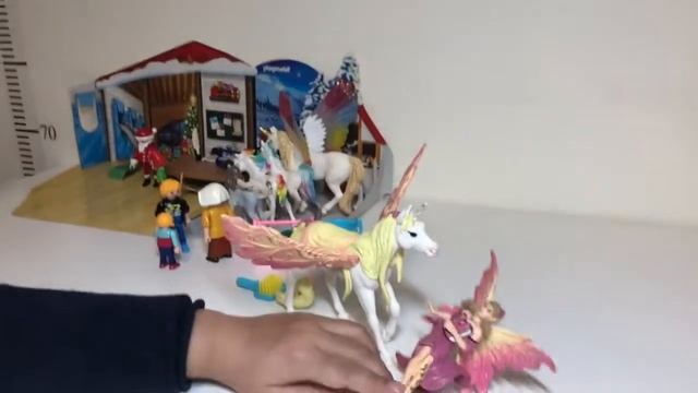 Fairy Feya with Pegasus unicorn - Schleich (Bling Queens Toy Show) смотреть онлайн