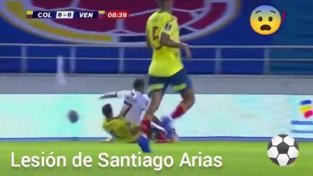 lesion de Santiago Arias eliminatorias catar 2022 Colombia vs Venezuela смотреть онлайн