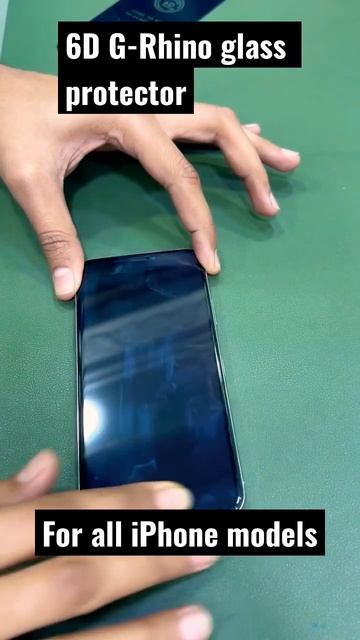 IPhone X 6D G-rhino glass protector #shorts #iphone #gorilla #mobile смотреть онлайн