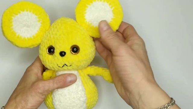 Crochet pattern amigurumi toy mouse. How to crochet plush mouse смотреть онлайн