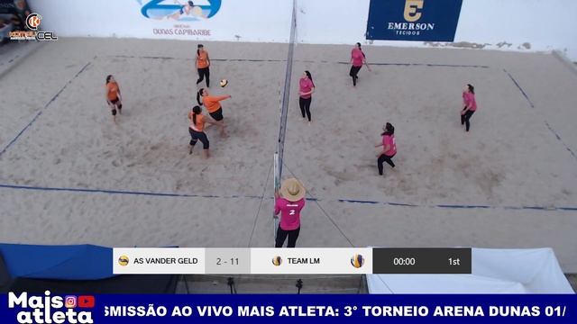 TEAM LM VS AS VANDER GIRLS 3° TORNEIO VOLEIBOLL ARENAS DUNAS 01/10 (DOMINGO). смотреть онлайн