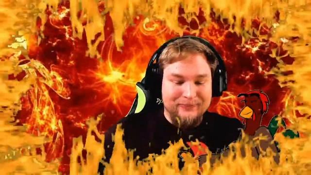 CHICKEN ON FIRE!!! Eating spicy jelly beans during Skyrim stream смотреть онлайн