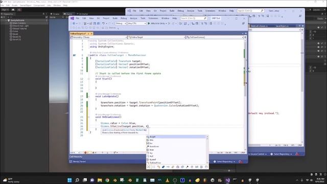 Unity Tutorial: Follow Target смотреть онлайн