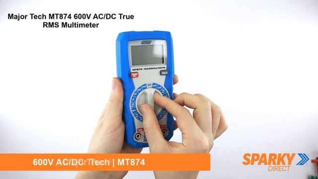 Major Tech MT874 | 600V AC/DC True RMS Multimeter