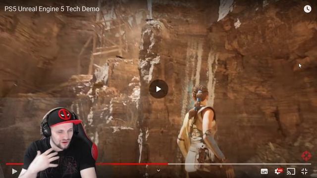 Neon Reacts to the first PS5 Unreal Engine 5 Tech Demo....well holy cow!! смотреть онлайн