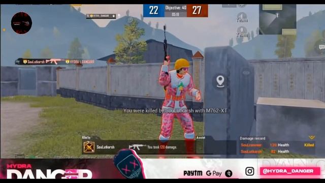 Hydra Danger God Level Reflexes in PUBG MOBILE || hydra danger 1v4 TDM in pubg mobile смотреть онлайн