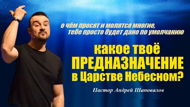 Какое твоё предназначение в Царстве Небесном？ Пастор Андрей Шаповалов.mp4 смотреть онлайн