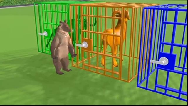Choose The Right Duck With MammothElephant Dinosaur Cow Gorilla AnimalsFunny смотреть онлайн
