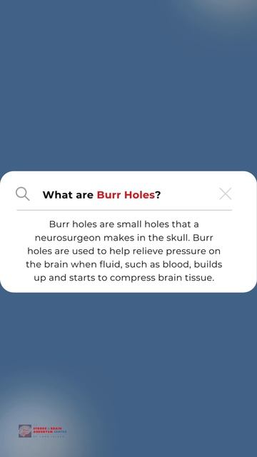 What is a Burr Hole? #shorts #stroke #health смотреть онлайн