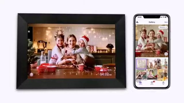 Max angle Digital Picture Frame 10.1Inch WiFi Electronic Foto Frame смотреть онлайн
