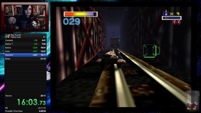 [RTA] [N64 EMU] Star Fox 64 Yellow Line In 24:52.02 By RioZeroNine смотреть онлайн