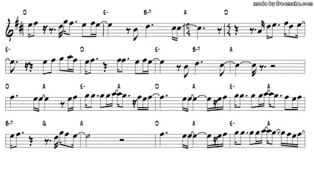 Wind Of Change - Scorpions - Tenor Sax Music Sheets