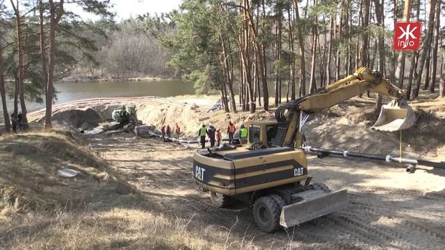 У Житомирі проводять реконструкцію одного із дюкерних переходів через річку Тетерів Житомир info смотреть онлайн