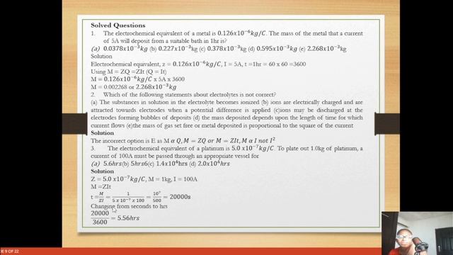 EFIWE JAMB PHYSICS: CONDUCTION OF LIQUIDS AND GASES смотреть онлайн