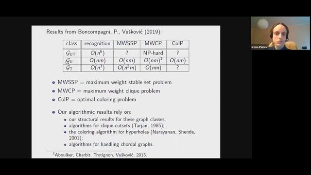 Coloring certain even-hole-free graphs - 02.11.2020 - Irena Penev смотреть онлайн