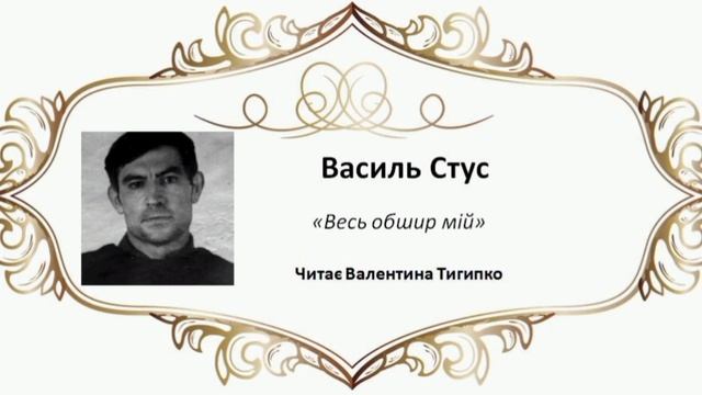 "Весь обшир мій - чотири на чотири" Василь Стус. Читає Валентина Тигипко #зно #українська_літератур смотреть онлайн