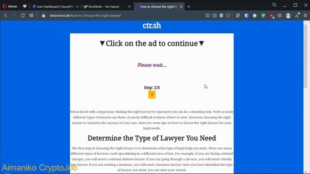 VIE FAUCET Обзор и ВЫВОД на FaucetPay