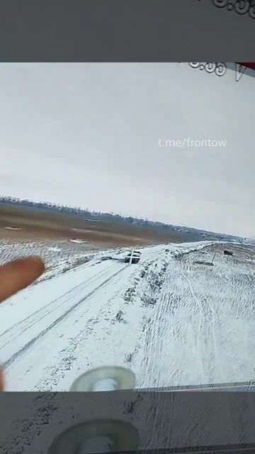Отражение атаки ВСУ в Курской области 6 февраля 2025 года - добивание танка ВСУ. смотреть онлайн
