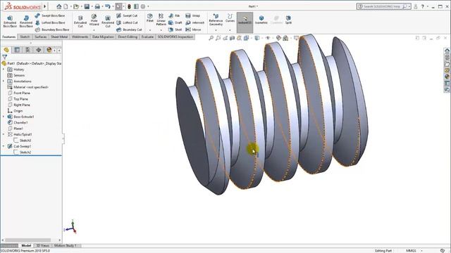 Worm | Solidworks Tutorials смотреть онлайн