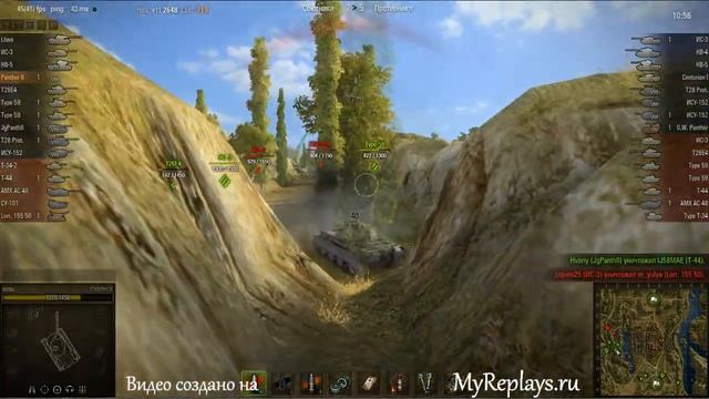 WOT: Монастырь - Panther II - 2 фрага смотреть онлайн